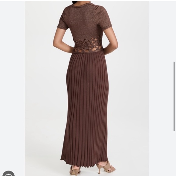 NEW Christopher Esber Crochet Knit Short Sleeve Dress - Picture 3 of 5